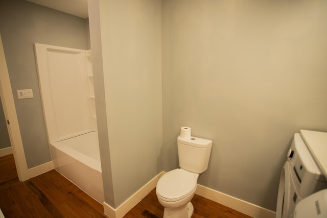 16 Main St, Bradley, ME 04411 - full bath with wood finished floors and shower / washtub combination