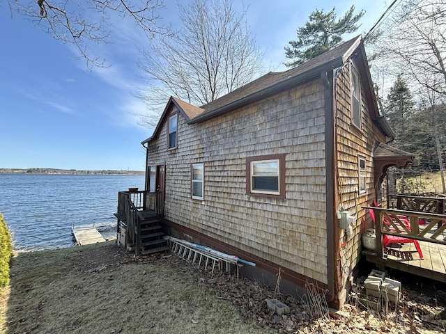 81 Shore Dr, Sabattus, ME 04280 - view of side of property featuring a water view