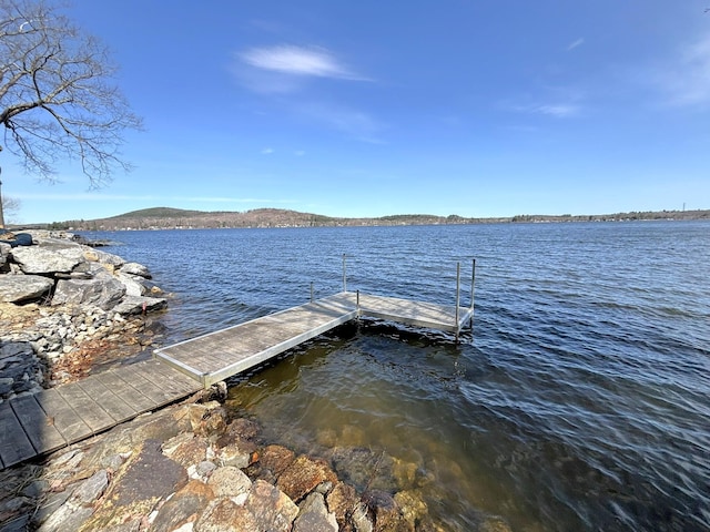 81 Shore Dr, Sabattus, ME 04280 - dock area featuring a water view
