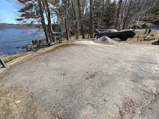 81 Shore Dr, Sabattus, ME 04280 - view of asphalt road featuring a water view