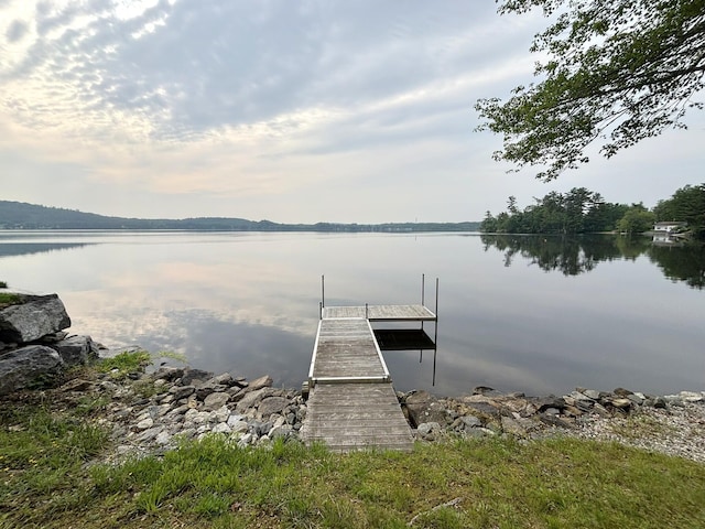 81 Shore Dr, Sabattus, ME 04280 - dock with a water view