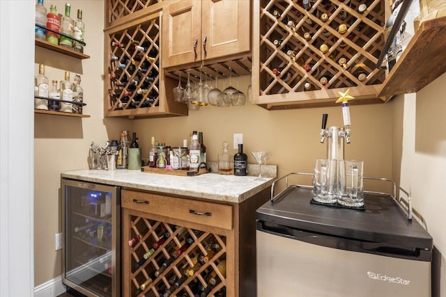 66 Grant Rd, Saco, ME 04072 - bar featuring a dry bar and wine cooler