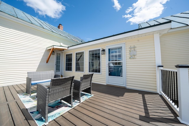 219 Middle Rd, Skowhegan, ME 04976 - view of wooden terrace