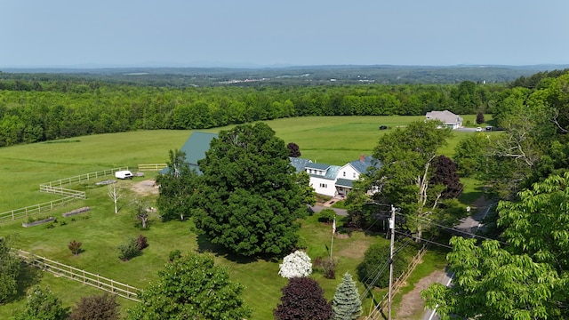 219 Middle Rd, Skowhegan, ME 04976 - overview of rural landscape featuring a forest