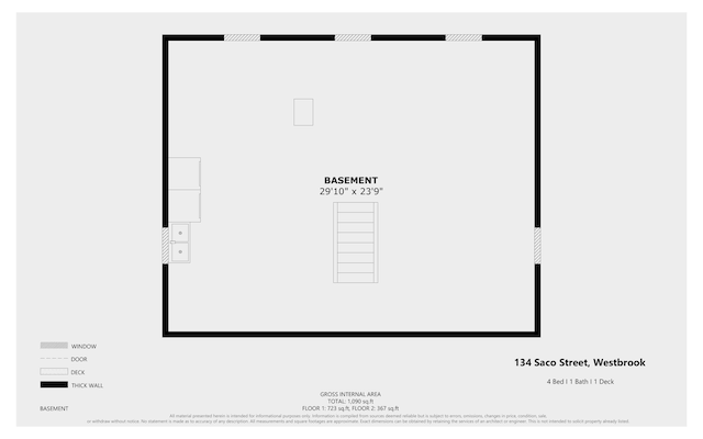 134 Saco St, Westbrook, ME 04092 - room layout
