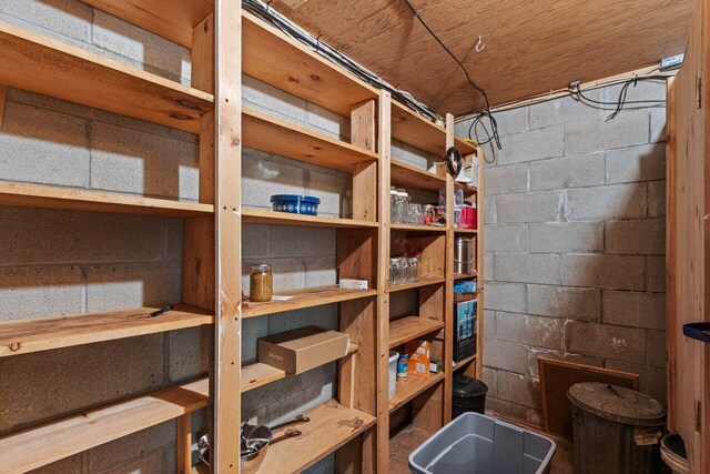view of storage room
