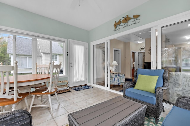 454 Post Rd Unit 456, Wells, ME 04090 - sunroom featuring tile patterned flooring