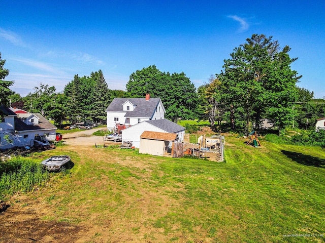 birds eye view of property