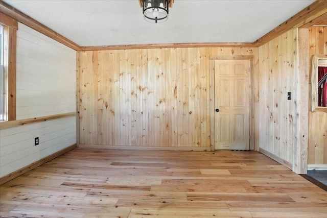 817 Riverside Dr, Augusta, ME 04330 - unfurnished room featuring wood finished floors and wood walls