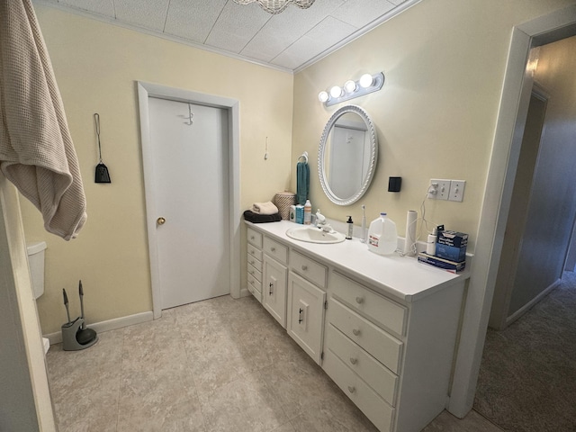 bathroom featuring vanity