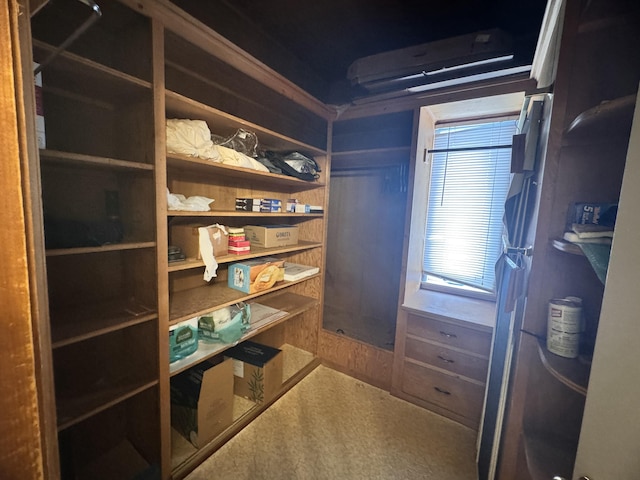 interior space featuring an AC wall unit