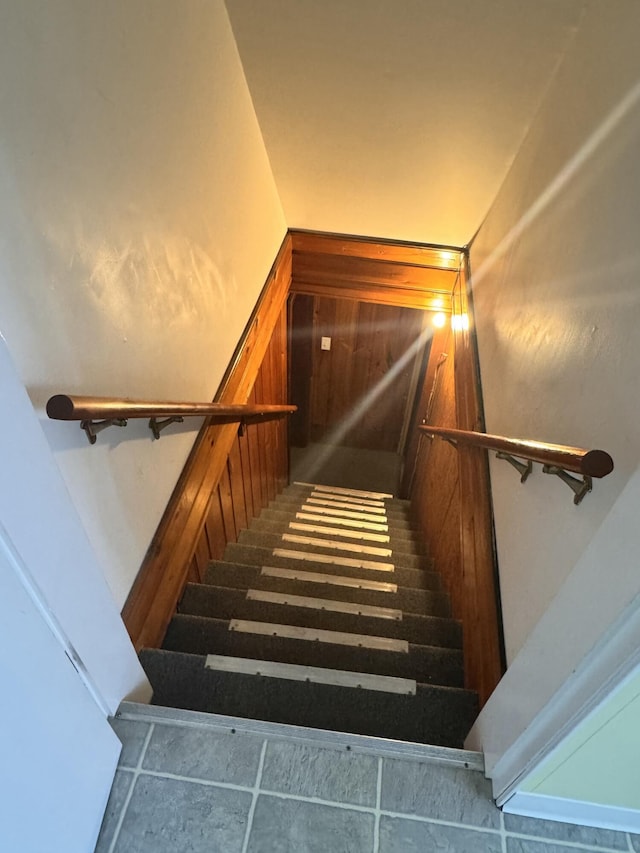 view of stairway
