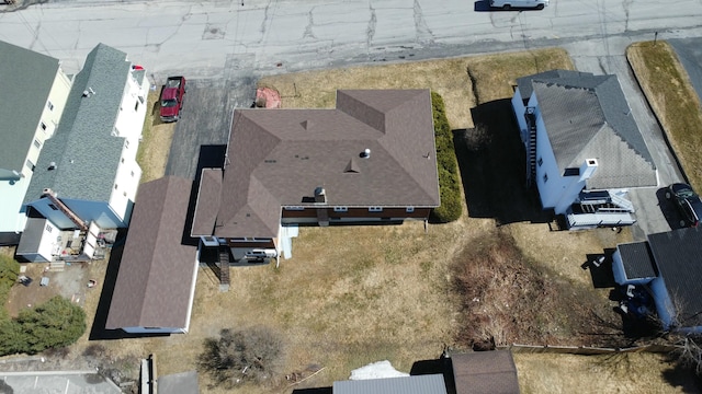 bird's eye view with a residential view
