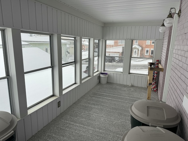 sunroom / solarium with plenty of natural light