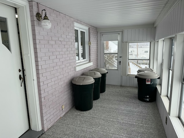 view of sunroom