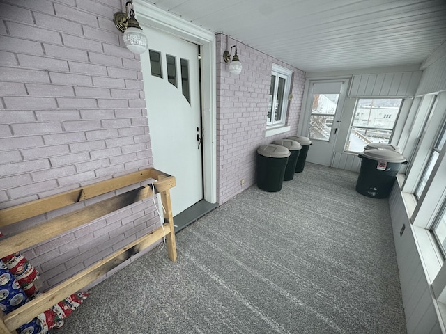 view of sunroom