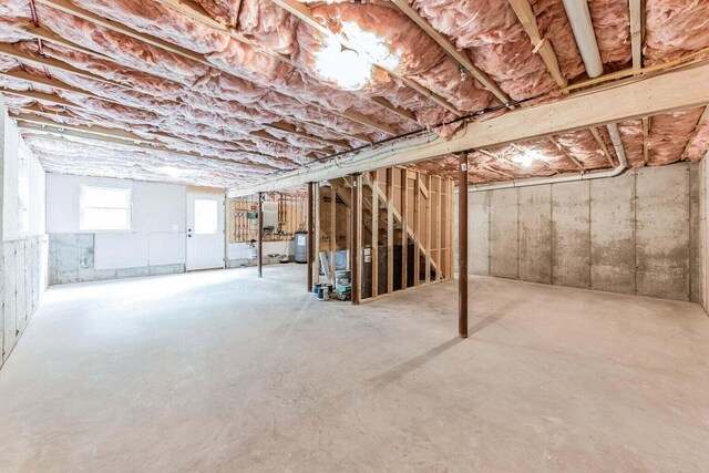LOT87-1-2 Drown Rd, Alfred, ME 04002 - basement featuring water heater