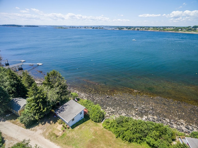 43 W Shore Rd, Harpswell, ME 04003 - aerial view featuring a water view