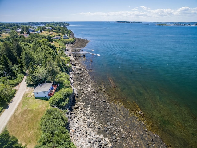 43 W Shore Rd, Harpswell, ME 04003 - bird's eye view featuring a water view