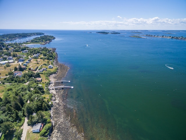 43 W Shore Rd, Harpswell, ME 04003 - aerial view with a water view