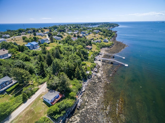 43 W Shore Rd, Harpswell, ME 04003 - bird's eye view featuring a water view
