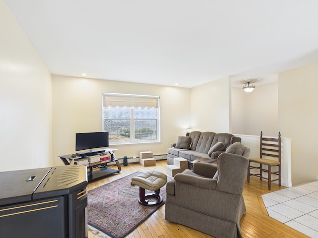274 19th Ave, Madawaska, ME 04756 - living room with light wood-style floors and recessed lighting