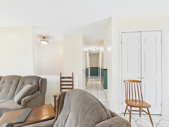 274 19th Ave, Madawaska, ME 04756 - living area featuring light tile patterned floors