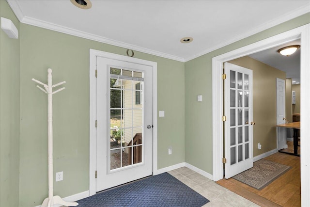 95 The Woods Rd, Union, ME 04862 - entryway featuring ornamental molding and baseboards