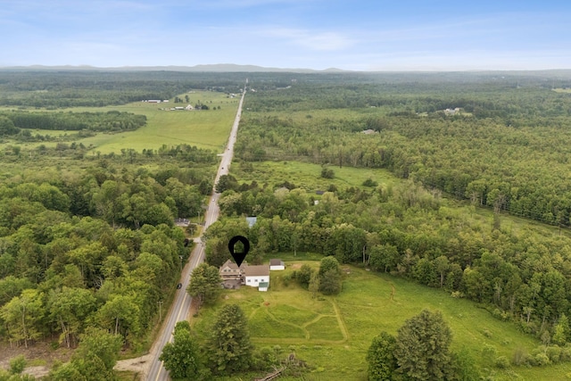 1228 Long Plains Rd, Buxton, ME 04093 - aerial view of property and surrounding area featuring a heavily wooded area