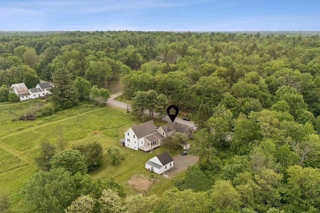 1228 Long Plains Rd, Buxton, ME 04093 - drone / aerial view of a heavily wooded area