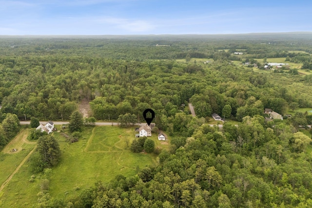 1228 Long Plains Rd, Buxton, ME 04093 - bird's eye view of a heavily wooded area