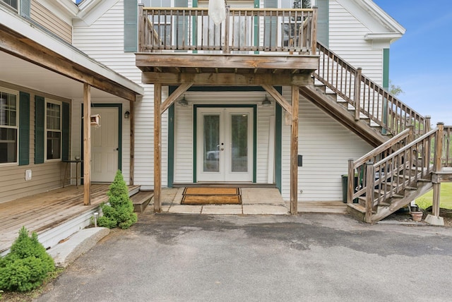 1228 Long Plains Rd, Buxton, ME 04093 - doorway to property with french doors