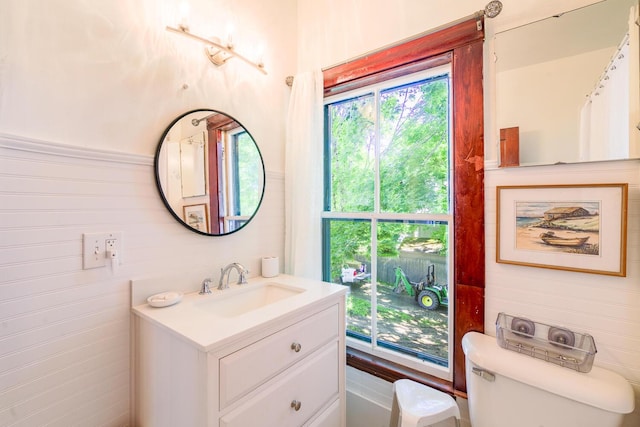 34 Harbor Rd, Friendship, ME 04547 - half bath with a healthy amount of sunlight, vanity, and toilet