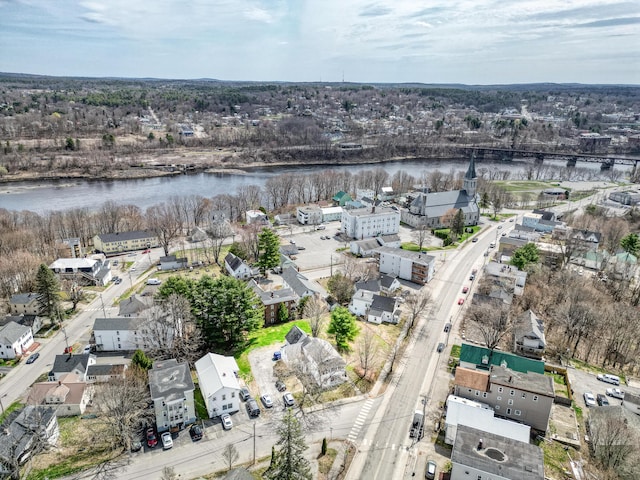 107 Northern Ave, Augusta, ME 04330 - birds eye view of property featuring a water view