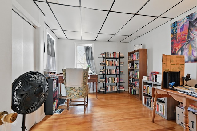 107 Northern Ave, Augusta, ME 04330 - living area featuring a drop ceiling and wood finished floors