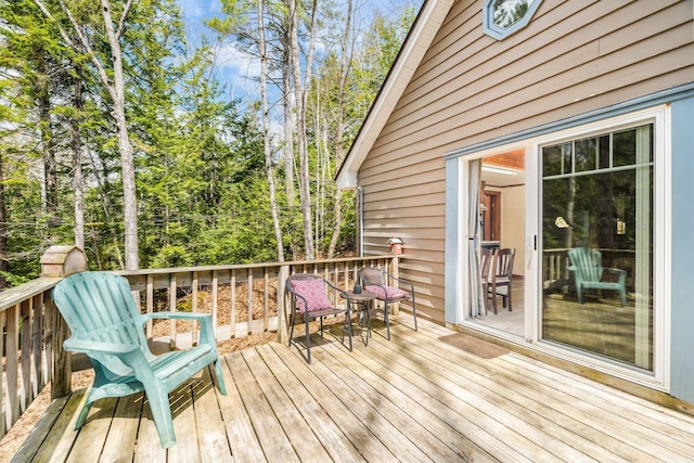 76 Cottage Shore Dr, Holden, ME 04429 - view of wooden terrace