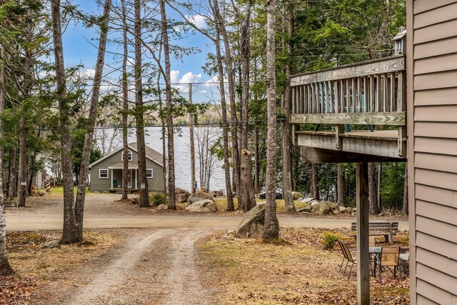 76 Cottage Shore Dr, Holden, ME 04429 - exterior space featuring dirt driveway