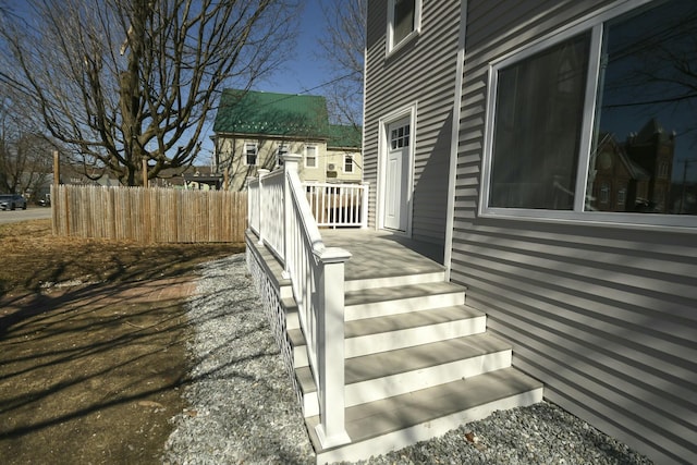 27 Church St, Livermore Falls, ME 04254 - view of side of home with fence