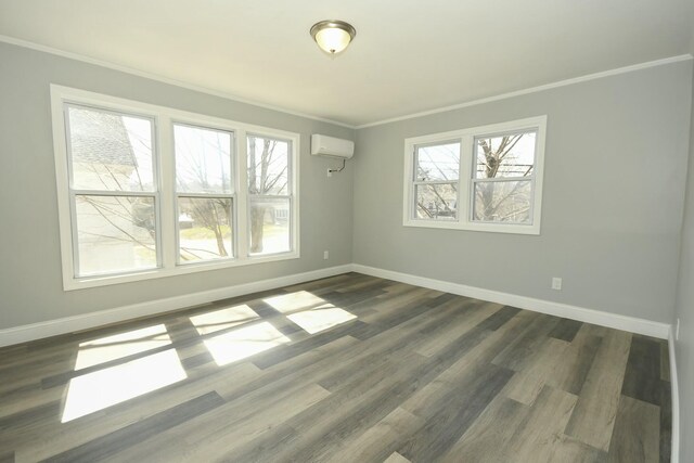 27 Church St, Livermore Falls, ME 04254 - spare room featuring a wealth of natural light, baseboards, and ornamental molding