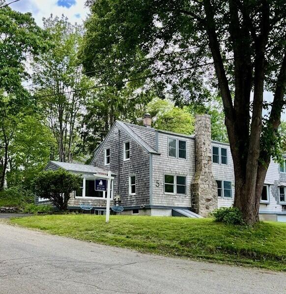 5 Paddy Creek Rd Unit 5, Kennebunkport, ME 04046 - view of side of property featuring a chimney and a lawn