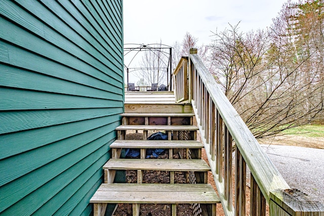 view of stairs