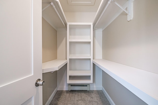 48 Highland Ave, Scarborough, ME 04074 - spacious closet with baseboard heating and carpet