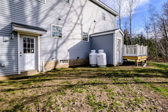48 Highland Ave, Scarborough, ME 04074 - back of house with a deck
