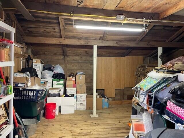 view of storage area