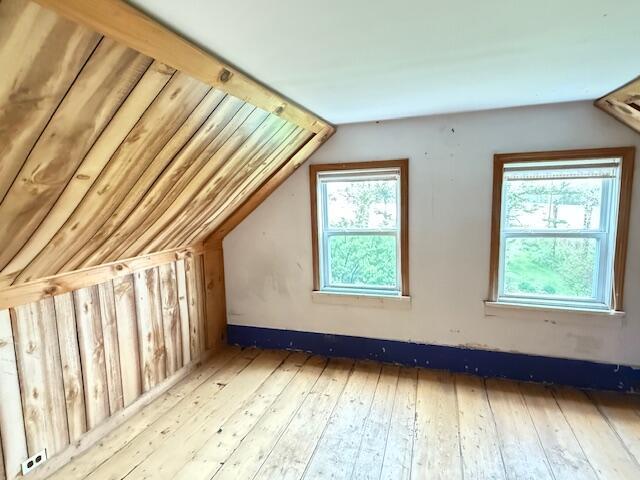 1361 Pleasant St, Blue Hill, ME 04614 - bonus room with lofted ceiling and hardwood / wood-style flooring