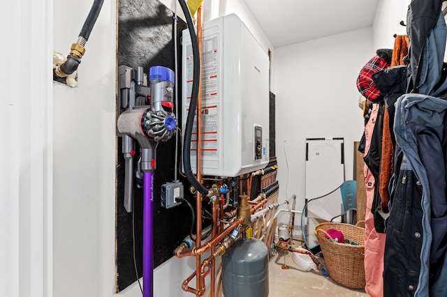 31 Neptune Dr, Brunswick, ME 04011 - utility room featuring water heater