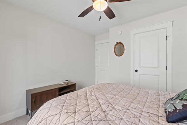 31 Neptune Dr, Brunswick, ME 04011 - carpeted bedroom featuring baseboards and ceiling fan