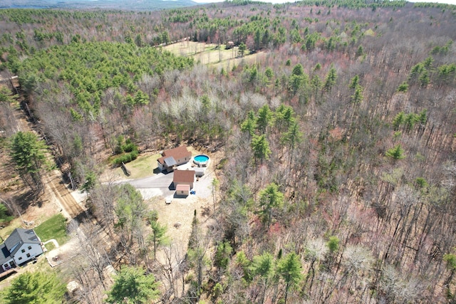 295 Cobb Hill Rd, Otisfield, ME 04270 - aerial view with a wooded view