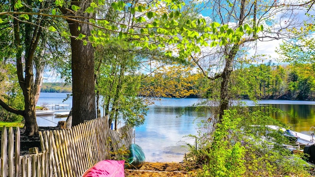 54 Boulder Rd, Raymond, ME 04071 - water view with a forest