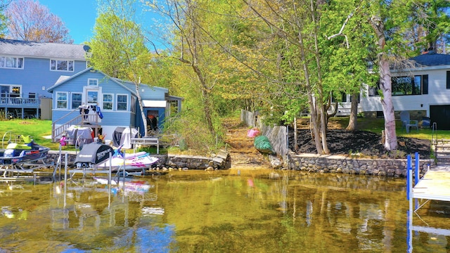 54 Boulder Rd, Raymond, ME 04071 - dock featuring a water view